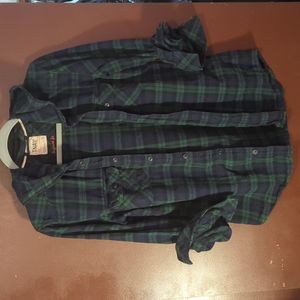 Aritzia TNA Hooded Boyfriend Flannel